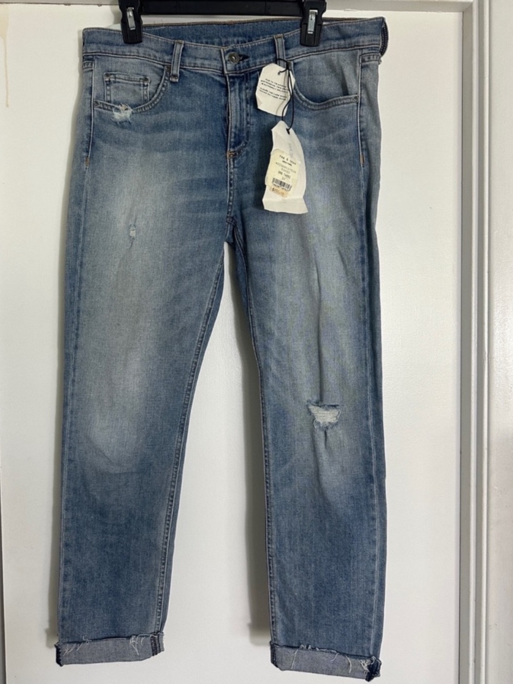 rag & bone Light Blue Distressed Women's Jeans